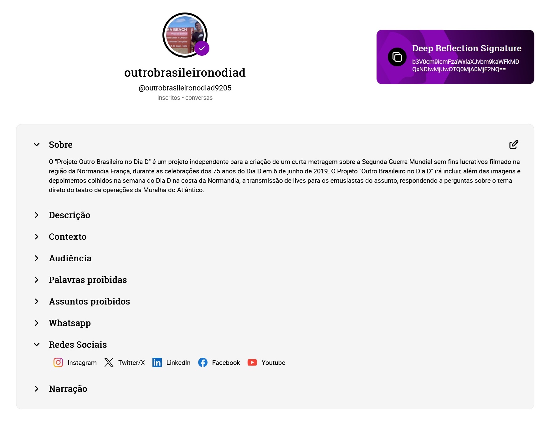 Deep Reflection – The First Social AI